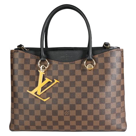 lv black bag tote|louis vuitton black checkered bag.